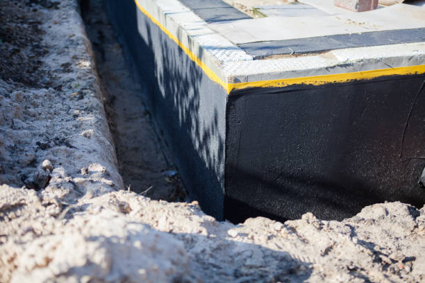 Residential Interior Drainage System installation at a Rockford, MN home by SJ Waterproofing Pros